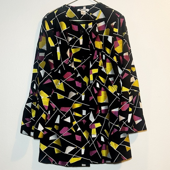 Nygard Collection Jackets & Blazers - Colorful Geometric Women's Jacket